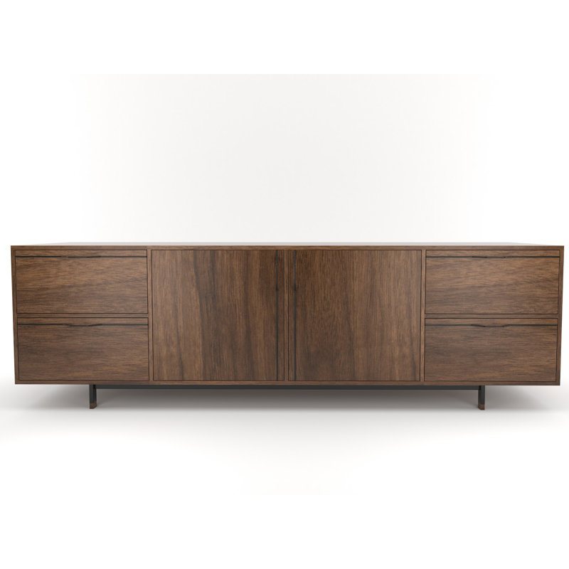Chapman 94'' Sideboard, Walnut/Black