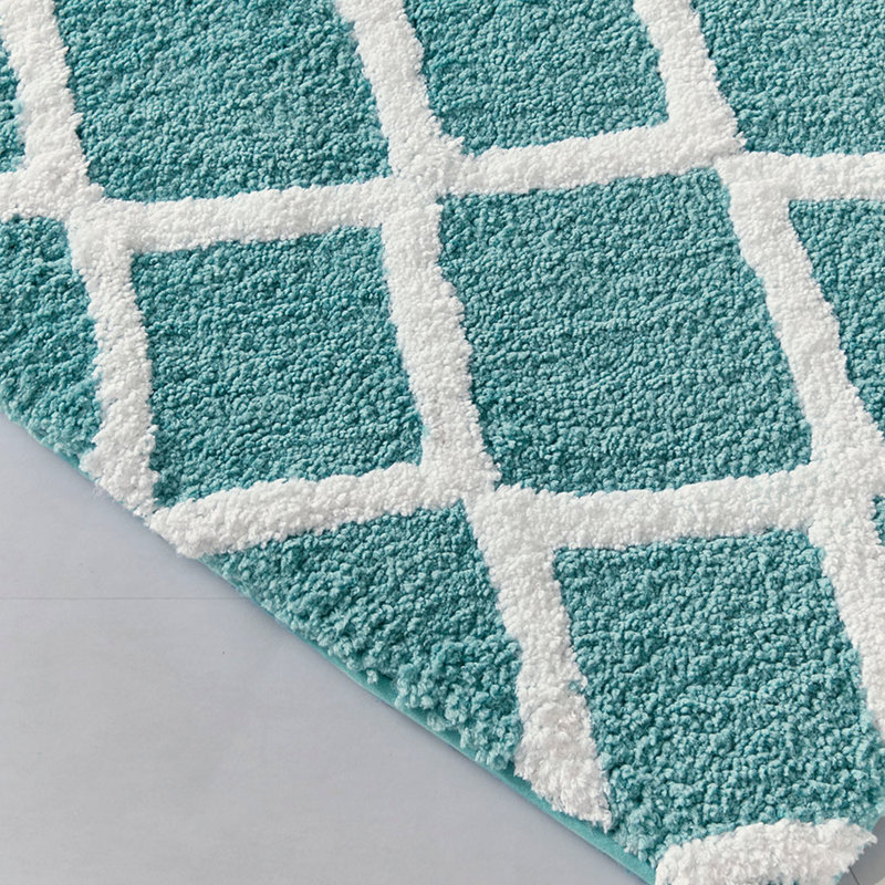 Reversible High Pile Tufted Microfiber Bath Rug（Only One Rug）
