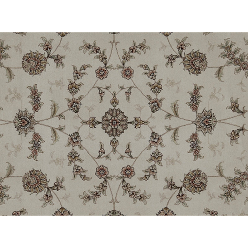 Tapis ivoire noué à la main de haute qualité