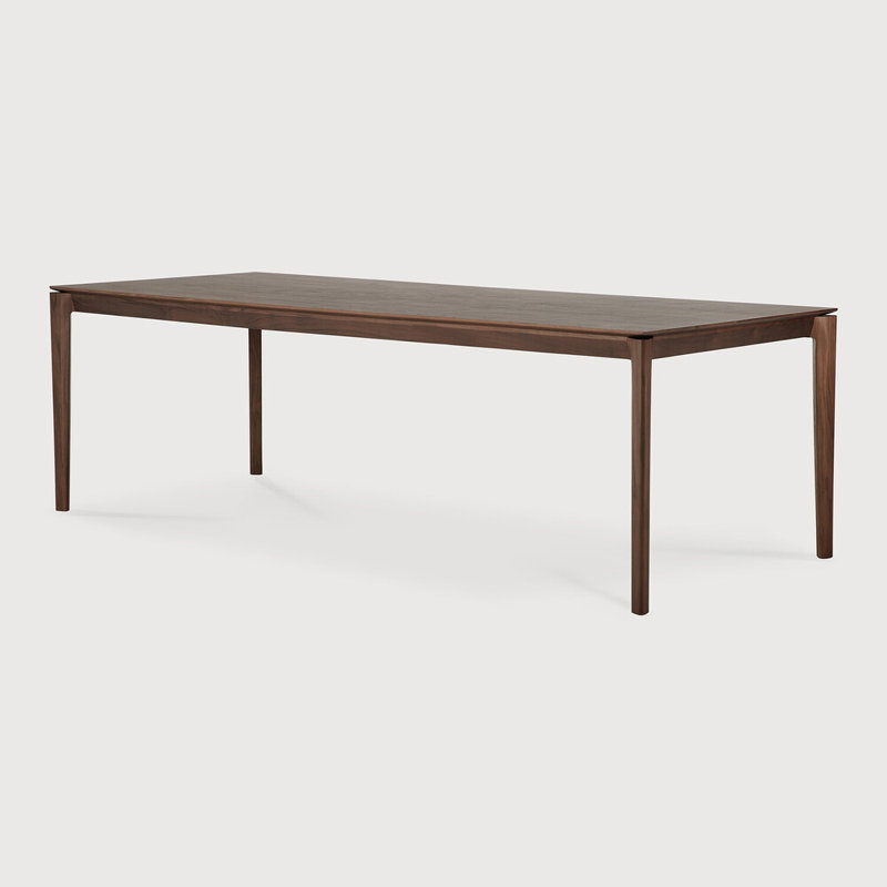 Bok Solid Wood Dining Table, Teak Brown, 30"H x 94.5"L x 39.5"W