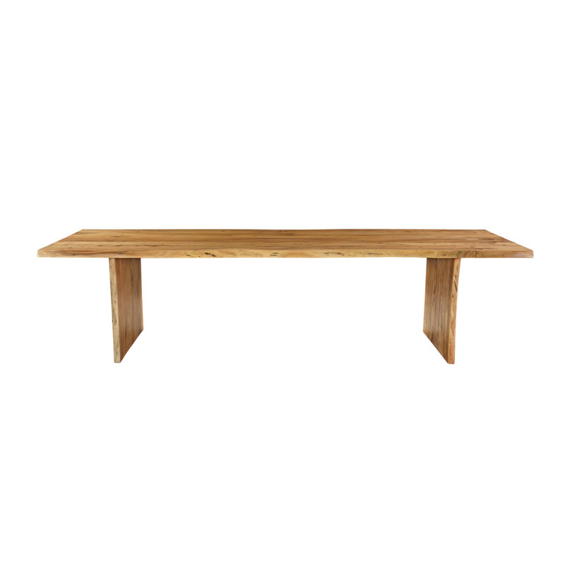 Table de salle à manger en bois massif Live Edge, Naturel, H 30 po x L 120 po x l 40 po