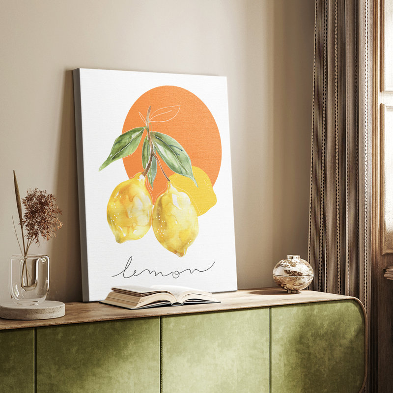 Lemon -Custom Wrapped Gallery Cavas, 36" H x 24" W