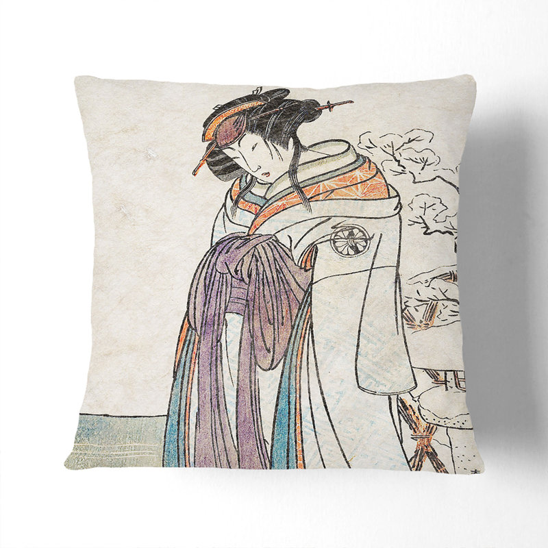 Square Throw Cushion, White, 40cm H x 40cm W x 15cm D