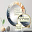 Renaday - Miroir mural moderne ovale-370538931