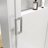 56" - 60" W X 76" H Frameless Shower Door Soft-Closing Single Sliding, 1/4" (6Mm) Tempered Glass With Explosion-Proof Coating, Brushed Nickel-122520546