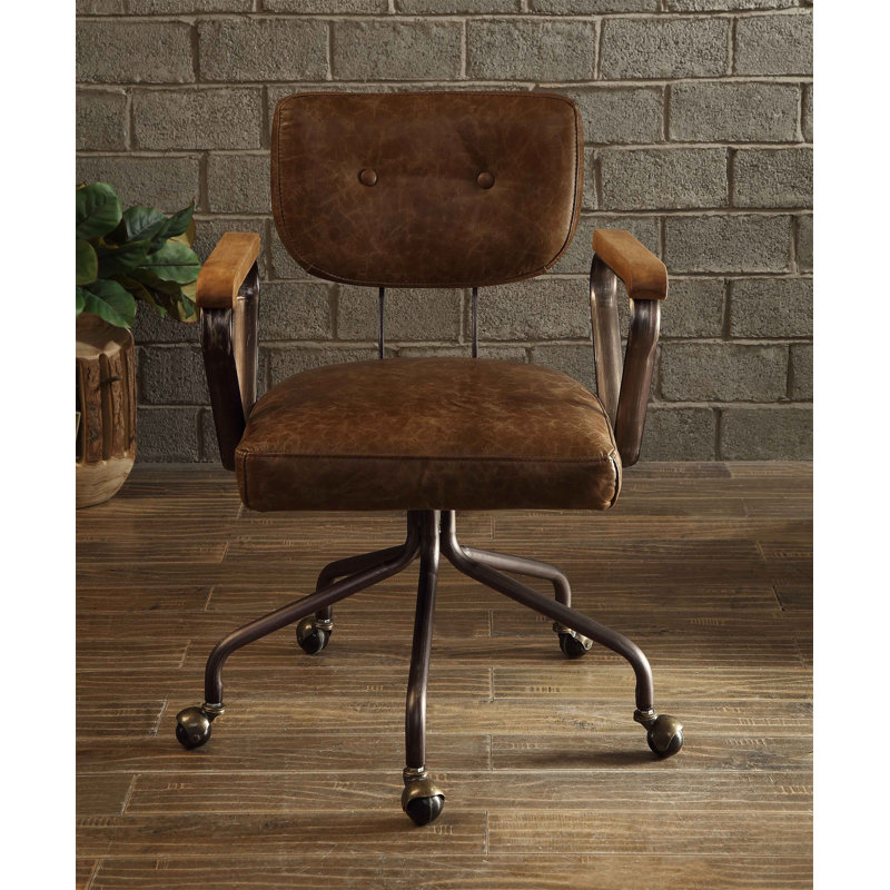 Chaise de bureau Hallie, Brun