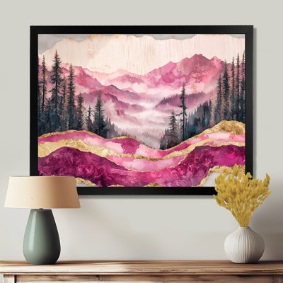 Ruby Crystal Lake Into The Pine Forest I - lac, art mural