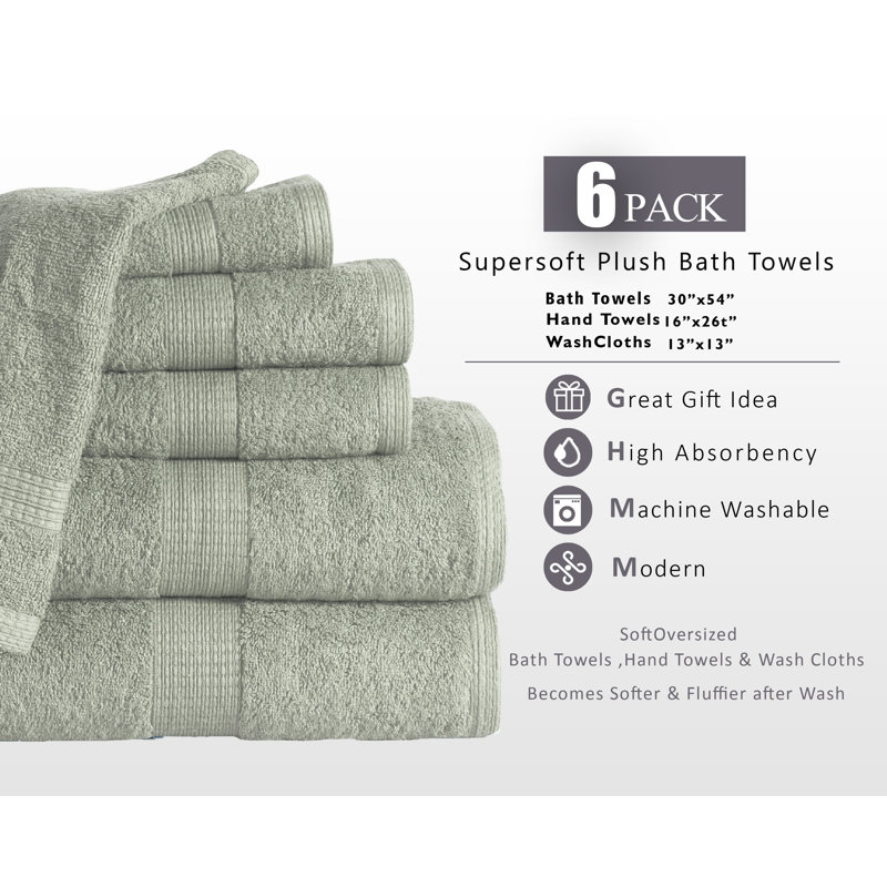 Haughton Cotton Plush Mulit-Size Set, Jade