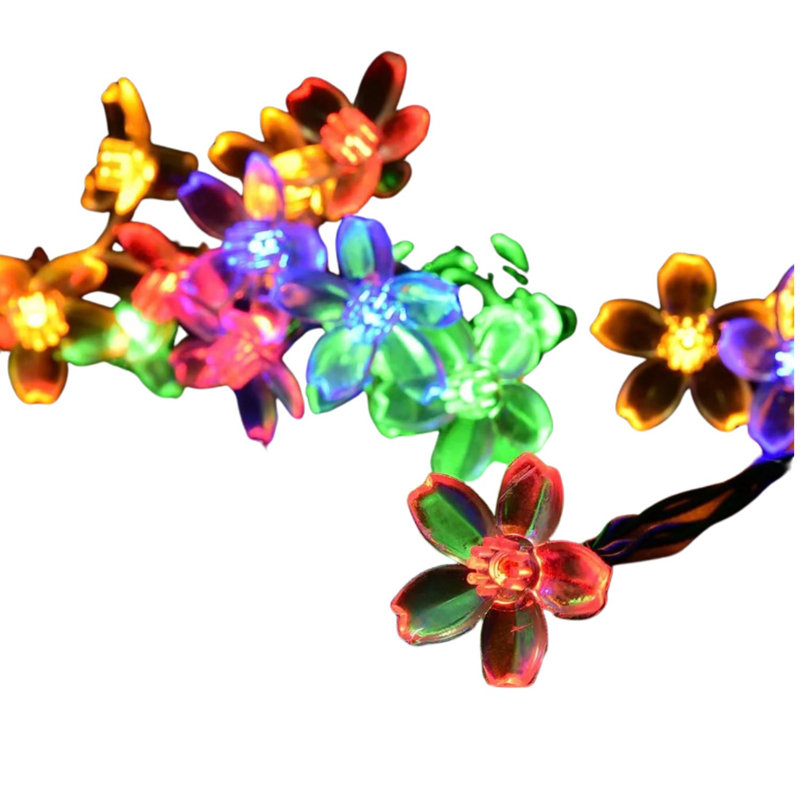 50 LED Solar Power Cherry Blossom String Light, Multicolor