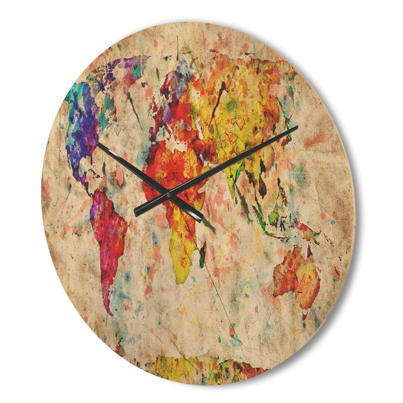 Horloge murale en bois rétro, Moyenne