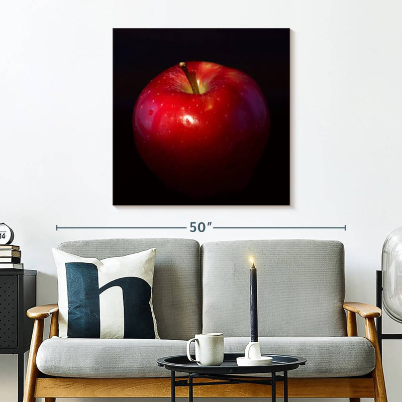Yarlin Shiny Red Apple, 30" H x 30" W