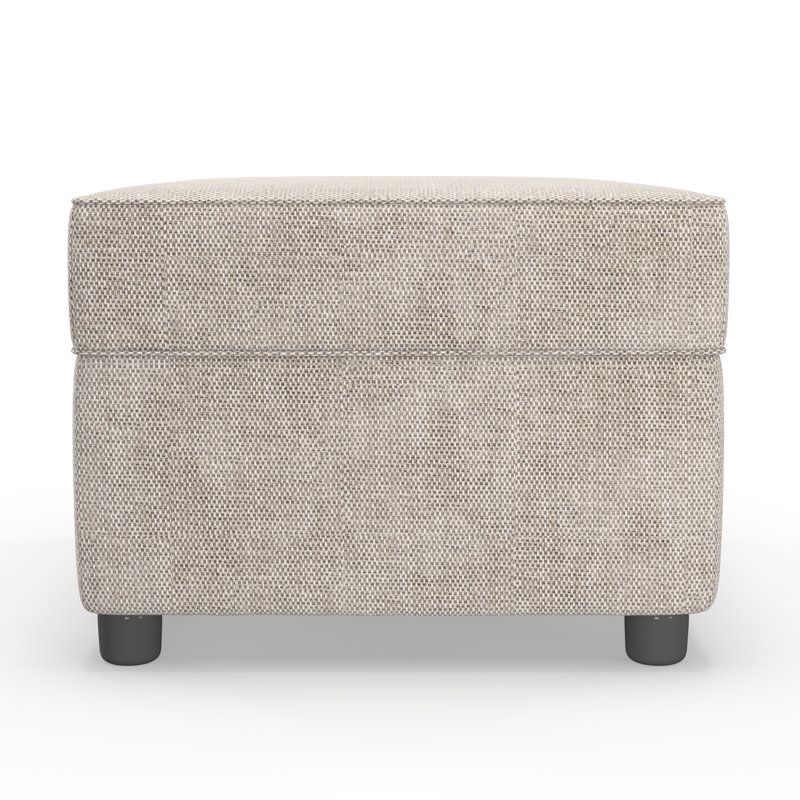 Vivo 62Cm Rectangle Storage Ottoman, Sand 