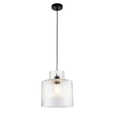 1 - Light Matt Black Paint Pendant