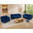 Microfibre bleue