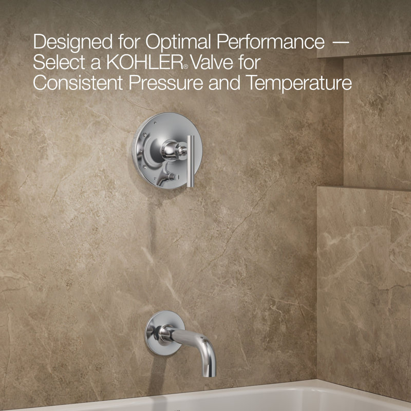 Robinet de douche Purist, Chrome poli, Levier