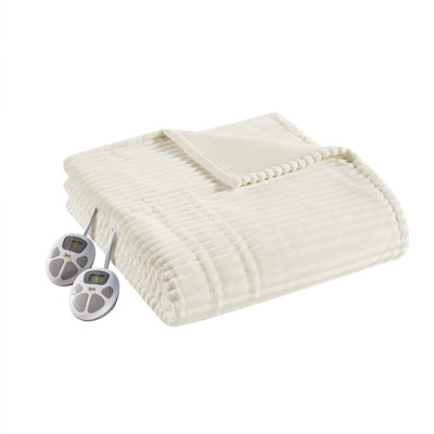 Corded Plush Heated Blanket
