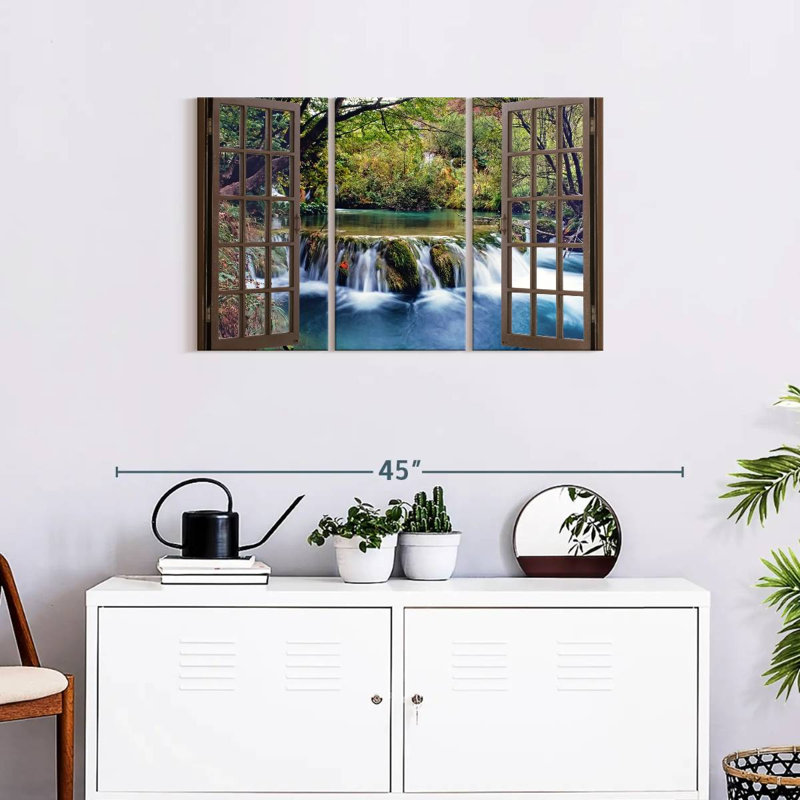 Ensemble de 3 pièces Waterfall, H 20 po x l 33 po x P 1,25 po
