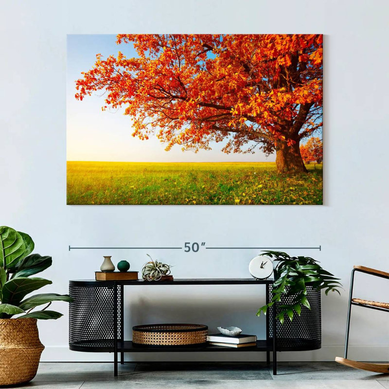 Harnek Autumn Oak Tree, 34" H x 51" W