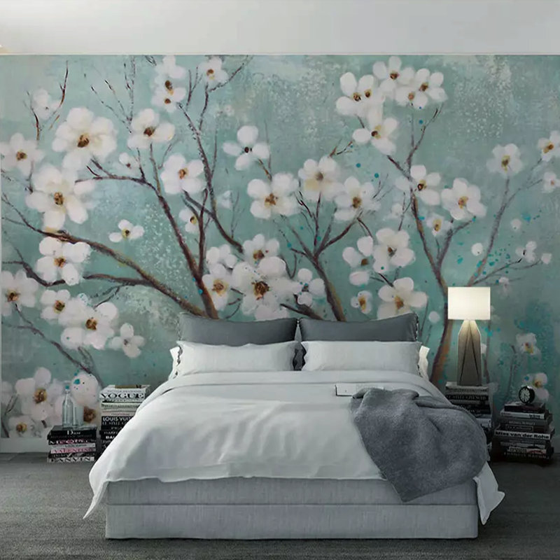 Papier peint floral Ysenia, L 49 po x l 75 po