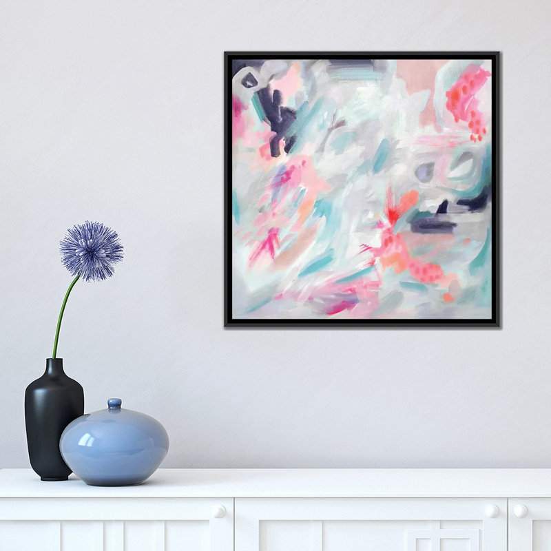 «Snorkel» par Stephanie Corfee, impression sur toile, H 18 po x l 18 po x P 1,5 po, Toile avec cadre noir, Pas de tapis