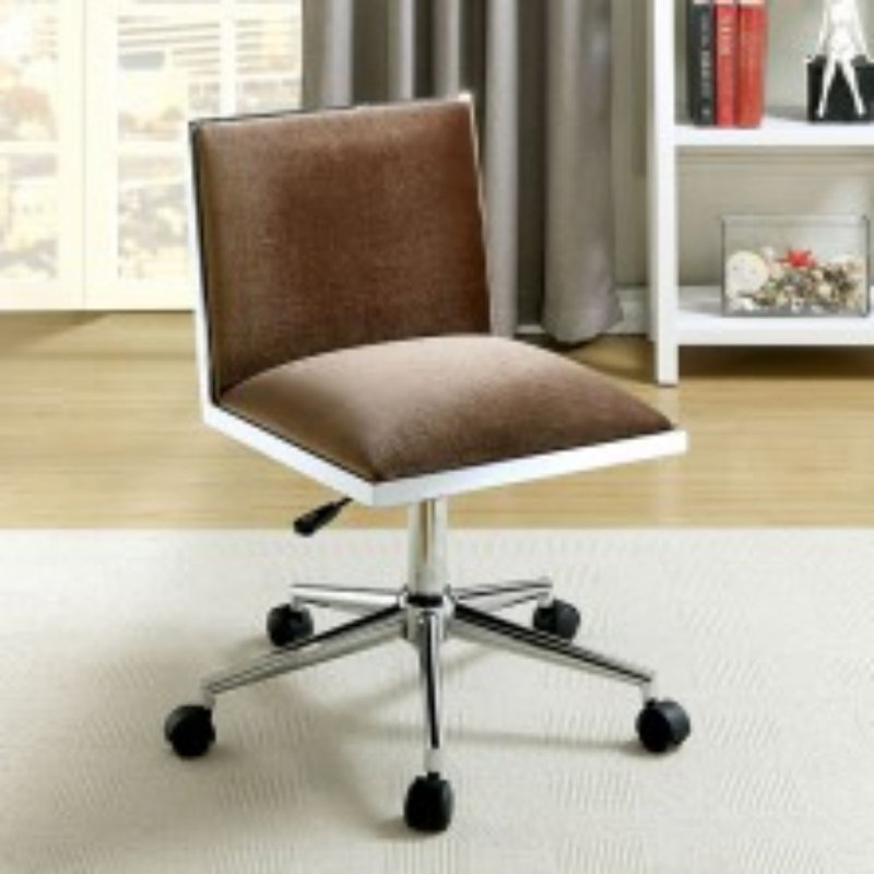Orren Ellis Linen Task Chair, Brown