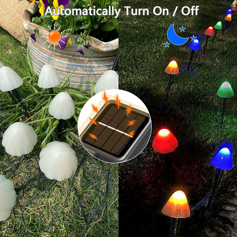 Satin Solar Powered Integrated LED Pathway Light Kit