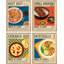 «Chinese & Japanese Food», reproduction encadrée de 4 pièces-90691853-90691856