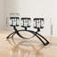 Trois porte-bougies en cristal à trois bras, centre de table de candélabres en forme de chandelier arqué pour mariage, salle à manger, ornements d'armoire, décoration intérieure-76267585