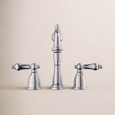 Heritage 3-Hole Widespread Faucet with Drain
