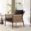 Chaise d'appoint rembourrée en bois massif Cofield-81823754