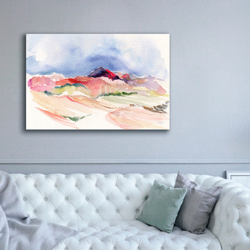 Ivy Bronx «Desertscape» par Kristy riz, art mural sur toile, H 40 po x l 60 po x P 1,5 po