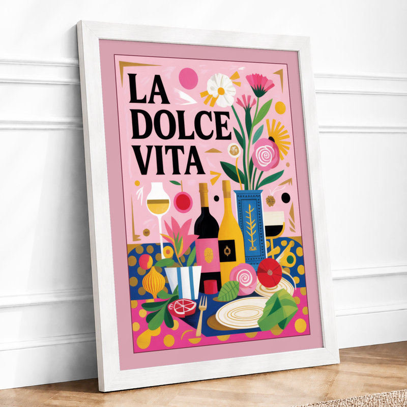 La Dolce Vita Modern - Framed Print, A1 - 84.1 x 59.4 cm, White
