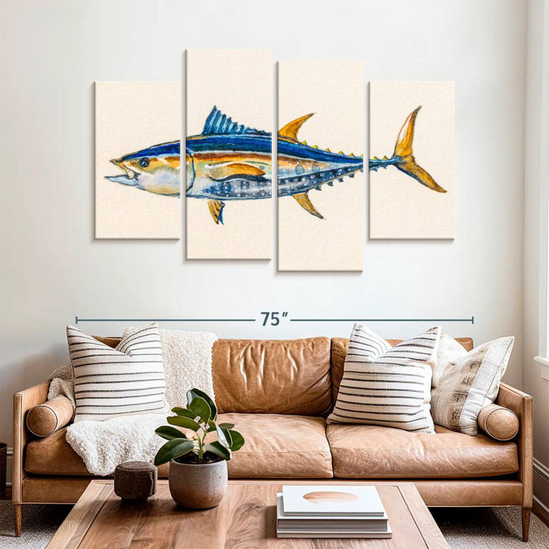 Brampt Exotic Tuna, 42" H x 68" W