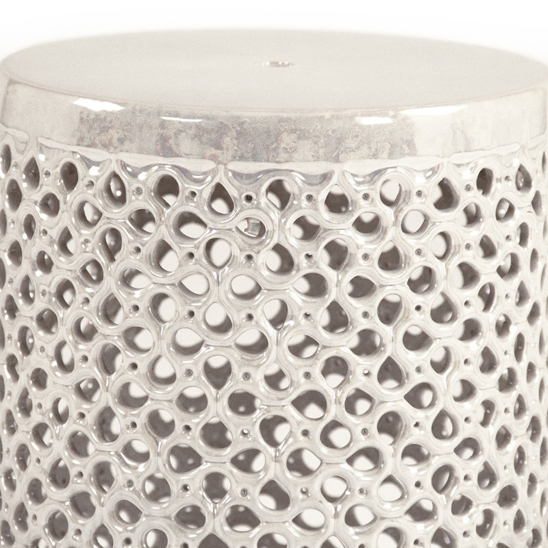 Lanie Garden Stool, Gray