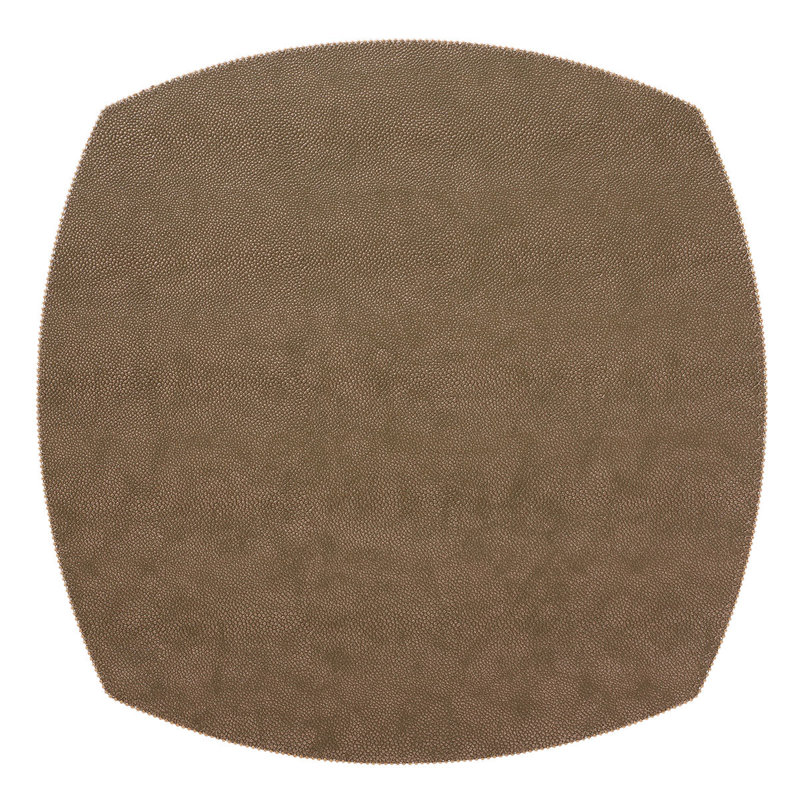 Allure Vinyl Square Placemats, Bronze