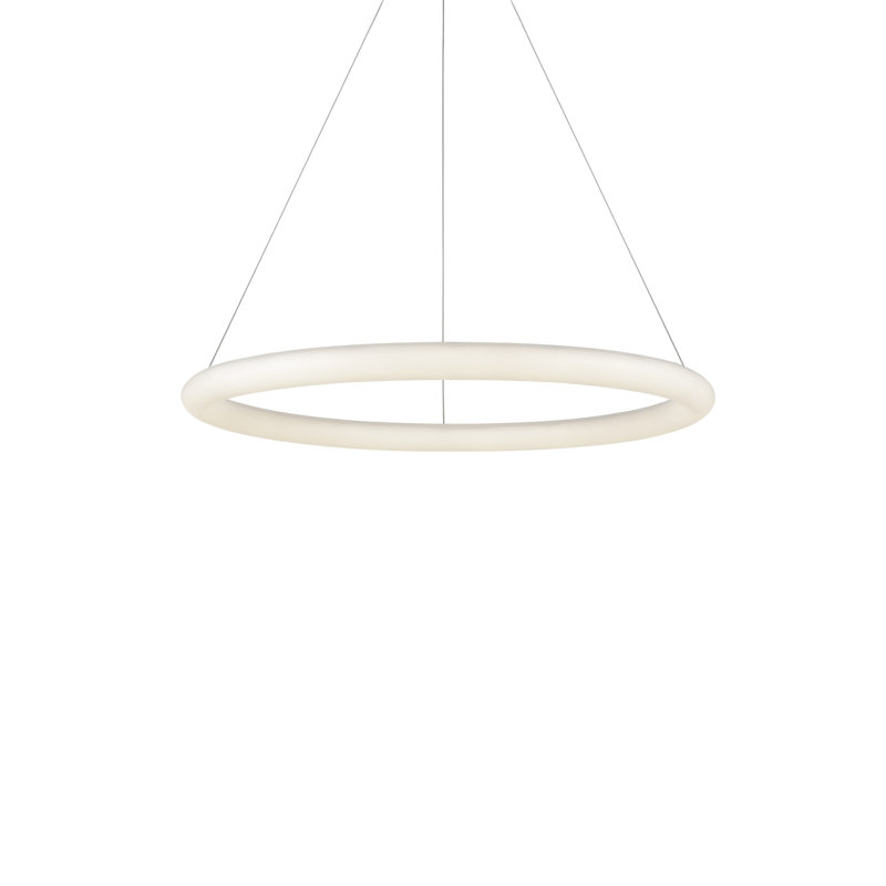 1 - Light LED Pendant, 2.5" H x 40" W x 40" D