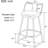Privett Swivel Counter Stool with Metal Frame-1700725473