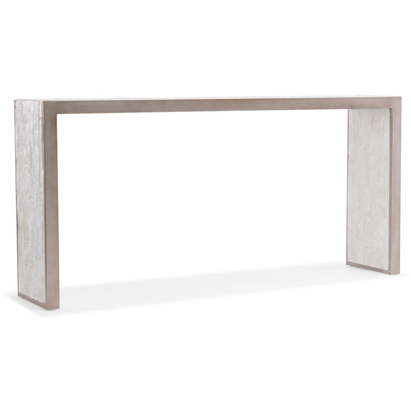 Melange 72'' W Stone Console Table