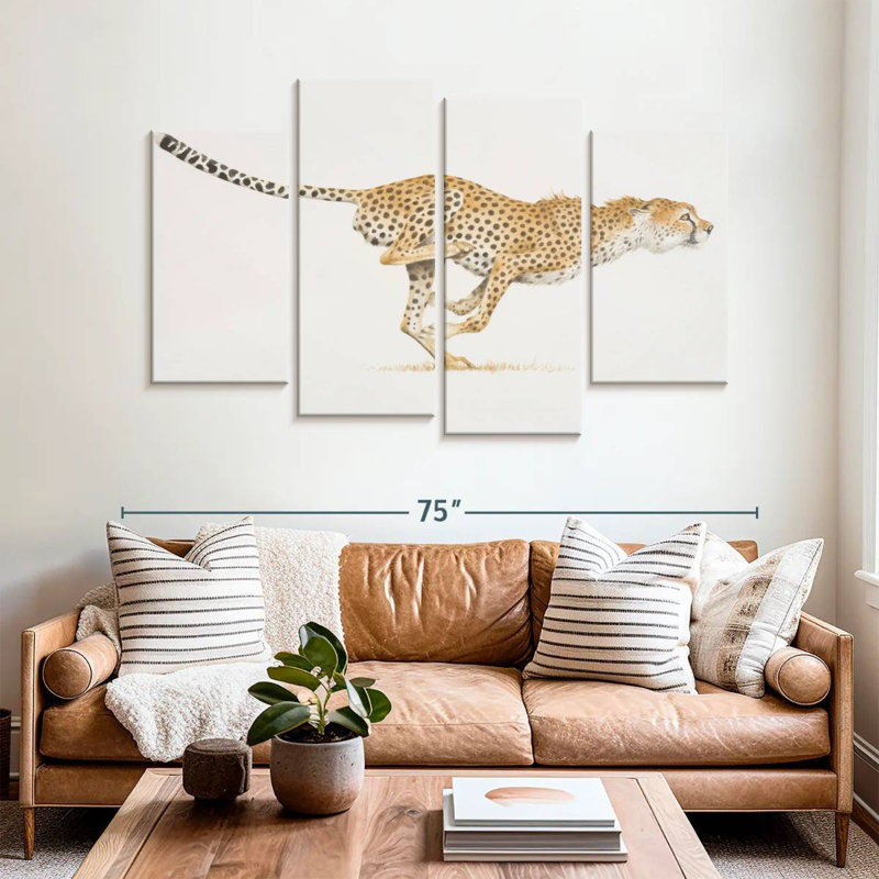 Brampt Running Wild Cat, 42" H x 68" W