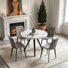 Ensemble de table de salle à manger 5 pièces, table de cuisine moderne 34,7 po avec chaises