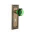 Mission Plate with Decorative Keyhole and Waldorf Emerald Door Knob-1809969758-1809969759