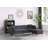 Brayden 86.5" Dark Gray Fabric Sectional Sofa Chaise