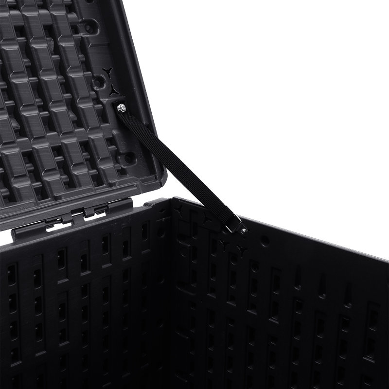Garden Sanctuary 127cm W 477L Plastic Lockable Deck Box, Black