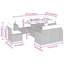 55cm Wide Patio Sofa with Cushions