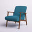 Gilene Fabric Accent Chair with Beechwood Legs-395825855