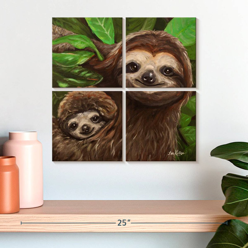 Brampt Sloth All Smiles, 18" H x 18" W