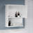Lavish Home Wall-Mounted Storage Cabinet, White