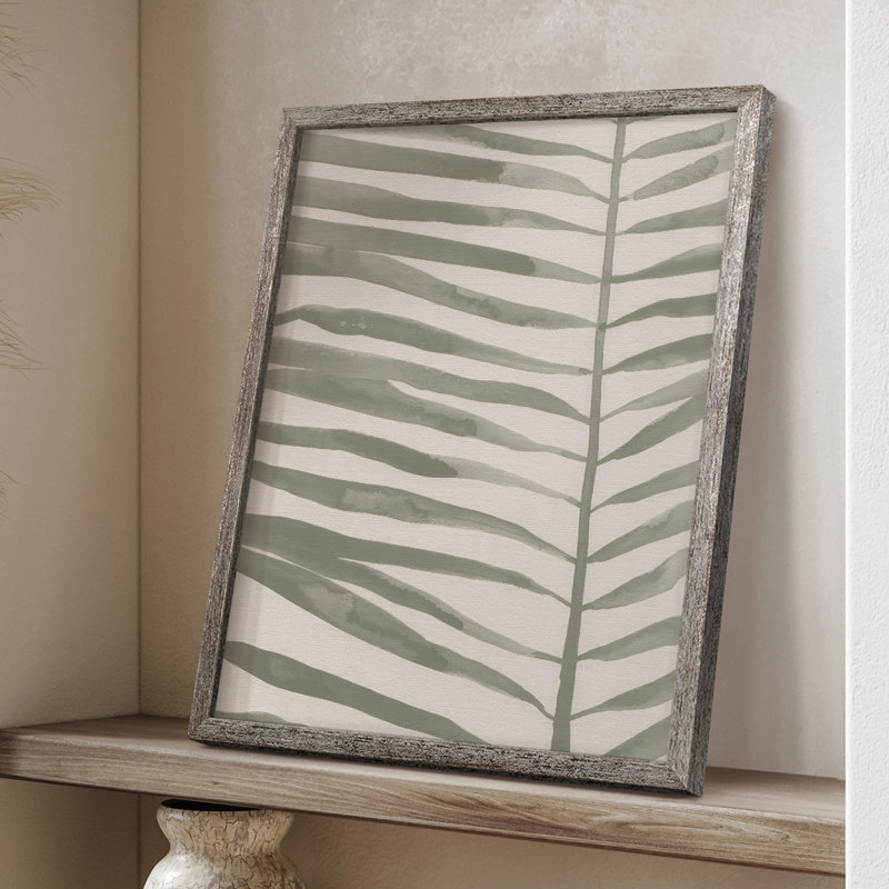 «Frond Fingers II», reproduction encadrée - bois massif, H 21 po x l 17 po