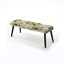 Banc rembourré floral noir Truong-312880813