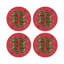 Leopard Seeing Double Pebble 16" Vinyl Placemat-117392985